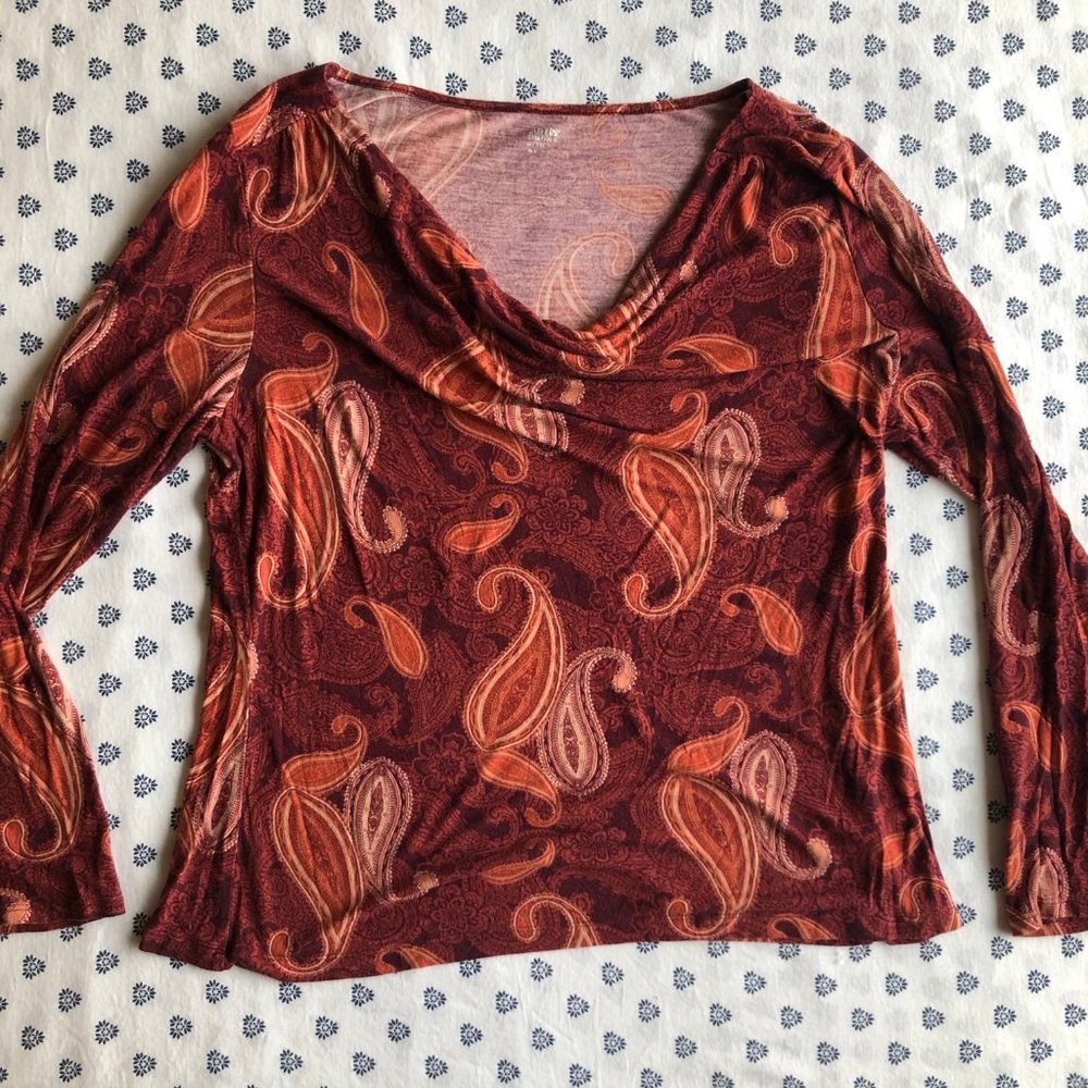 Apt 9 Paisley Long Sleeve